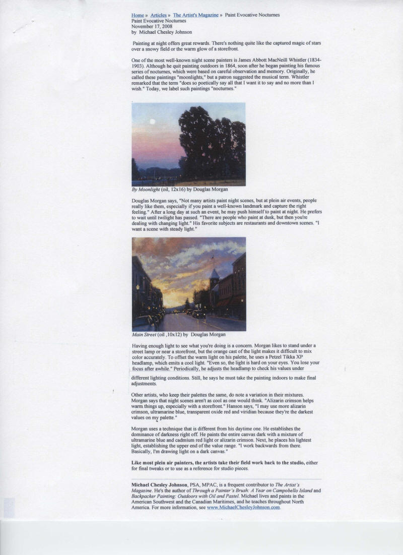 The Artist Magazine 2008